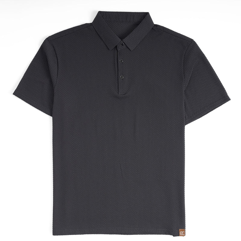 Soffice Minimale Men's Polo Shirt – Slim Fit Short Sleeve
