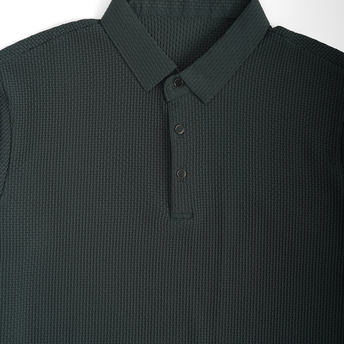 Soffice Minimale Men's Long Sleeve Polo Shirt – Slim Fit