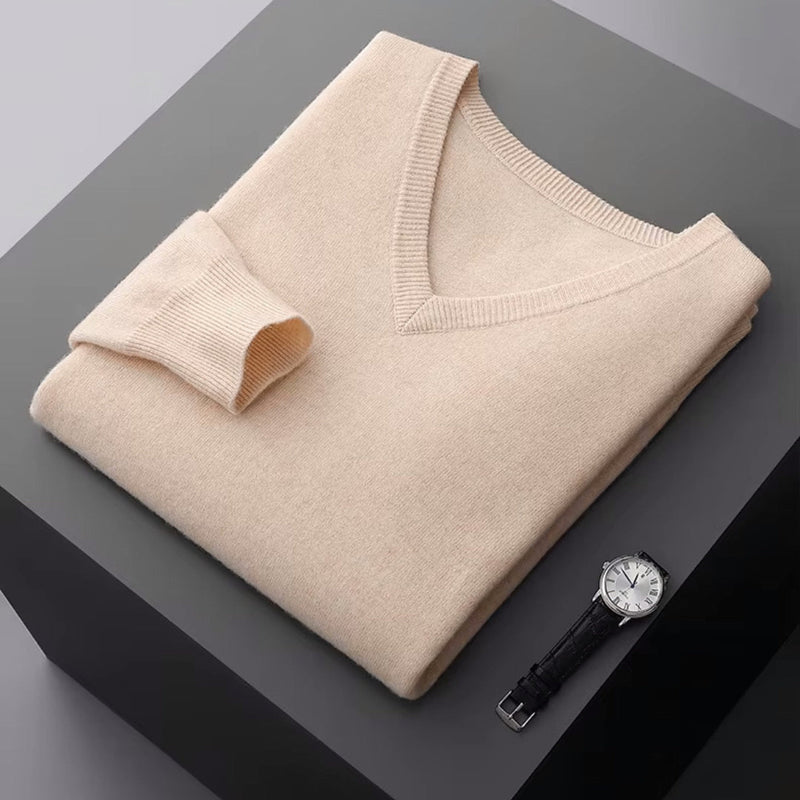 Aria Men's Merino Wool Sweater – Classic Lightweight Knit