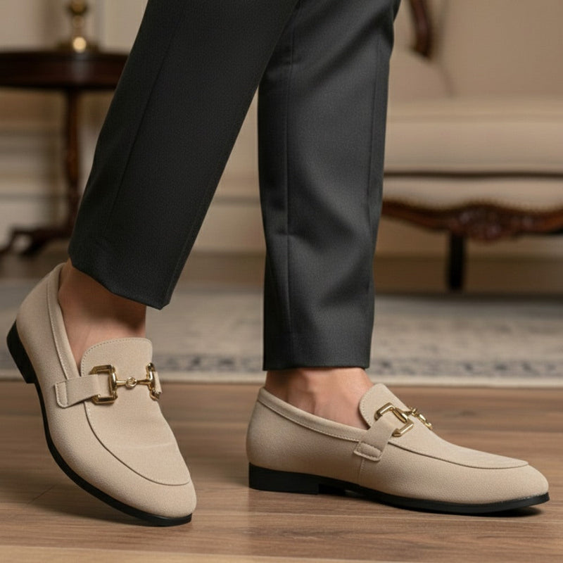 Minimal Suede Loafer Carvell Line