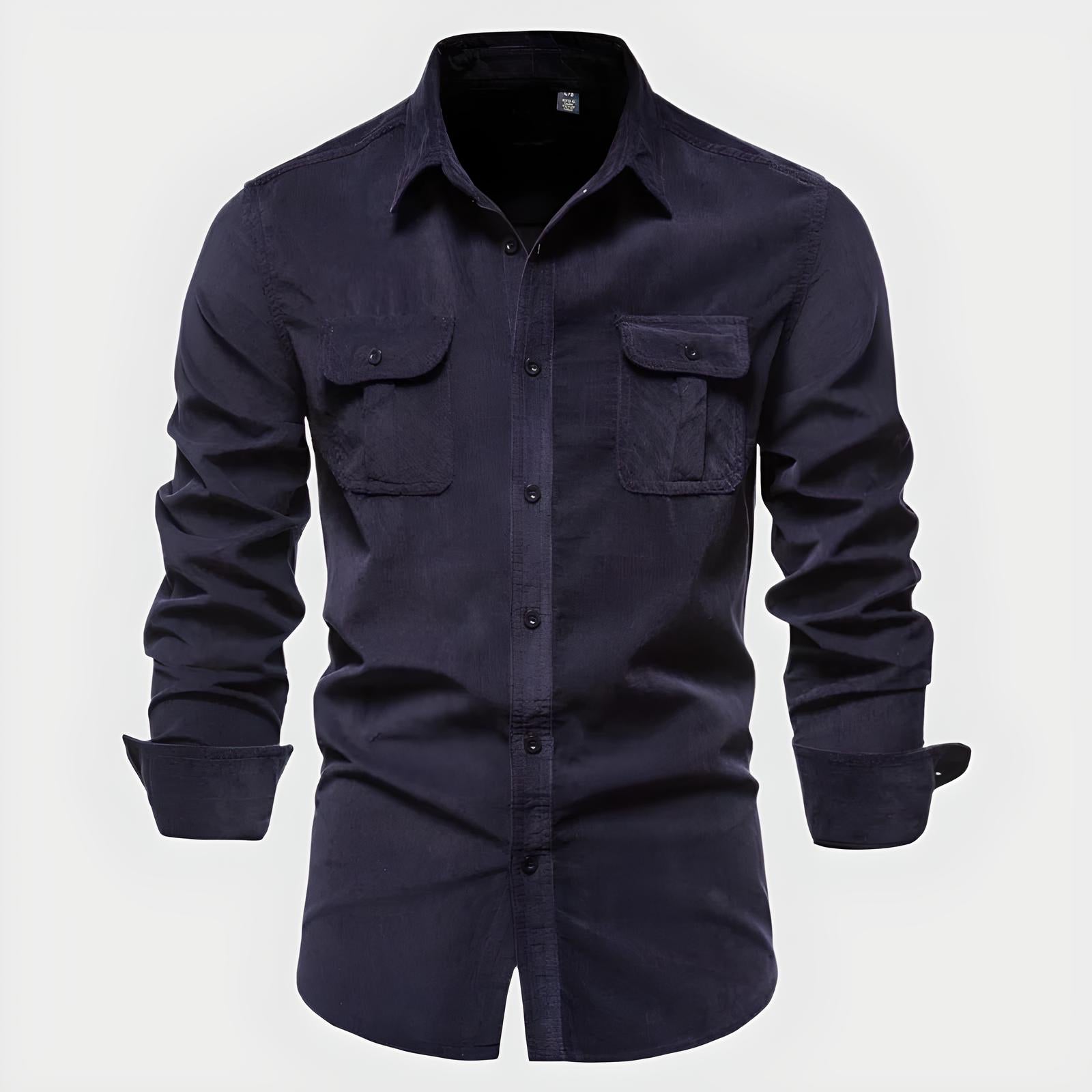 Battistilo Veloso Men's Cotton Corduroy Shirt – Casual Essential