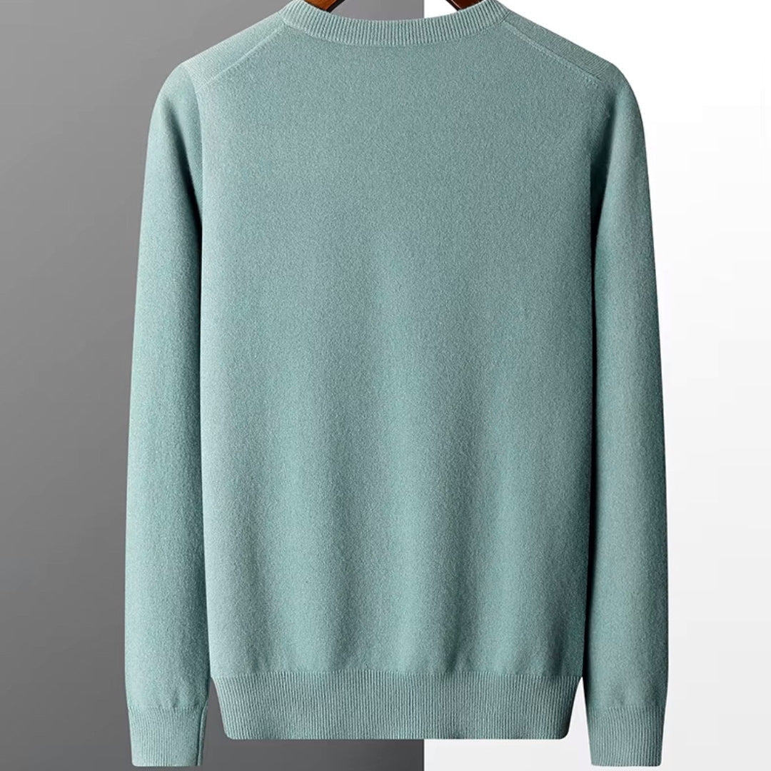 Aria Men's Merino Wool Sweater – Classic Lightweight Knit