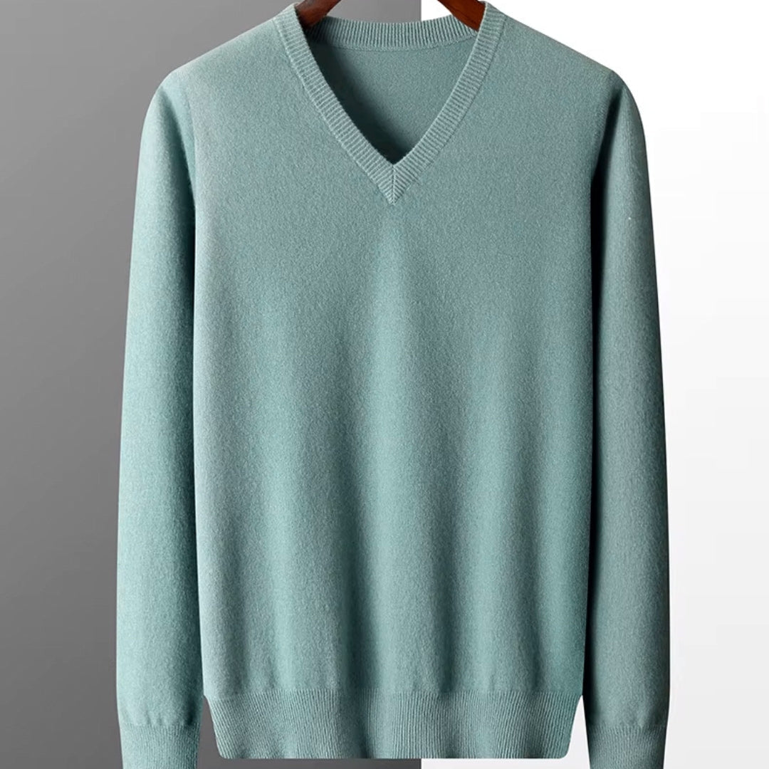 Aria Men's Merino Wool Sweater – Classic Lightweight Knit