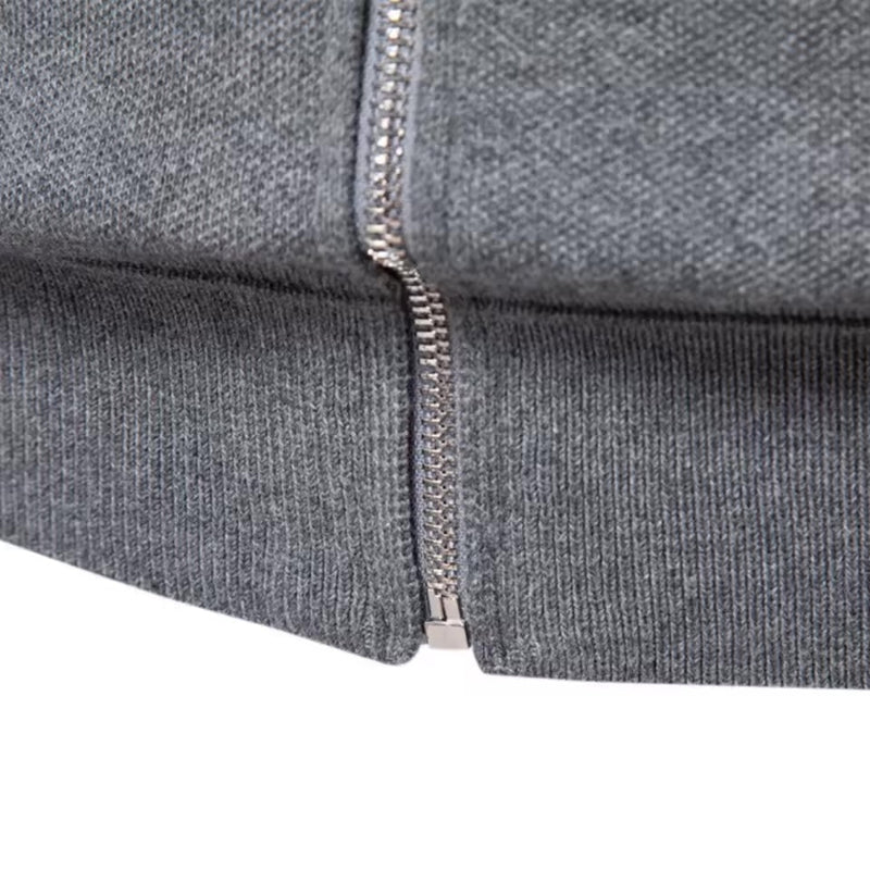 Vento Men's Zip-Up Cardigan – Smart Casual Knit Sweater
