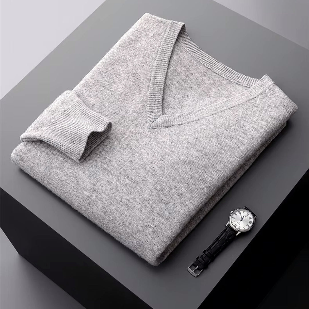 Aria Men's Merino Wool Sweater – Classic Lightweight Knit
