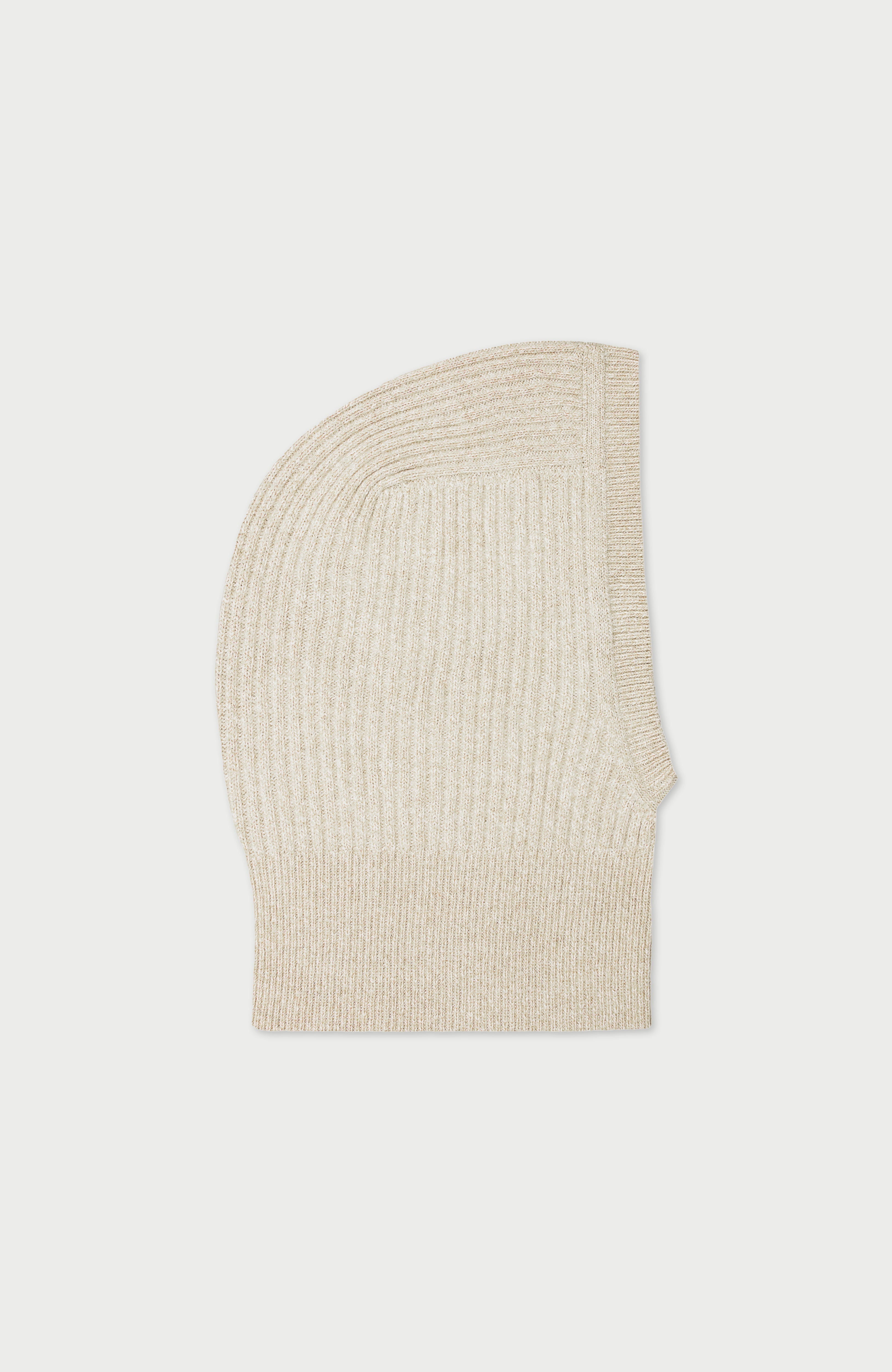 Merino Cashmere Ribbed Open Face Balaclava