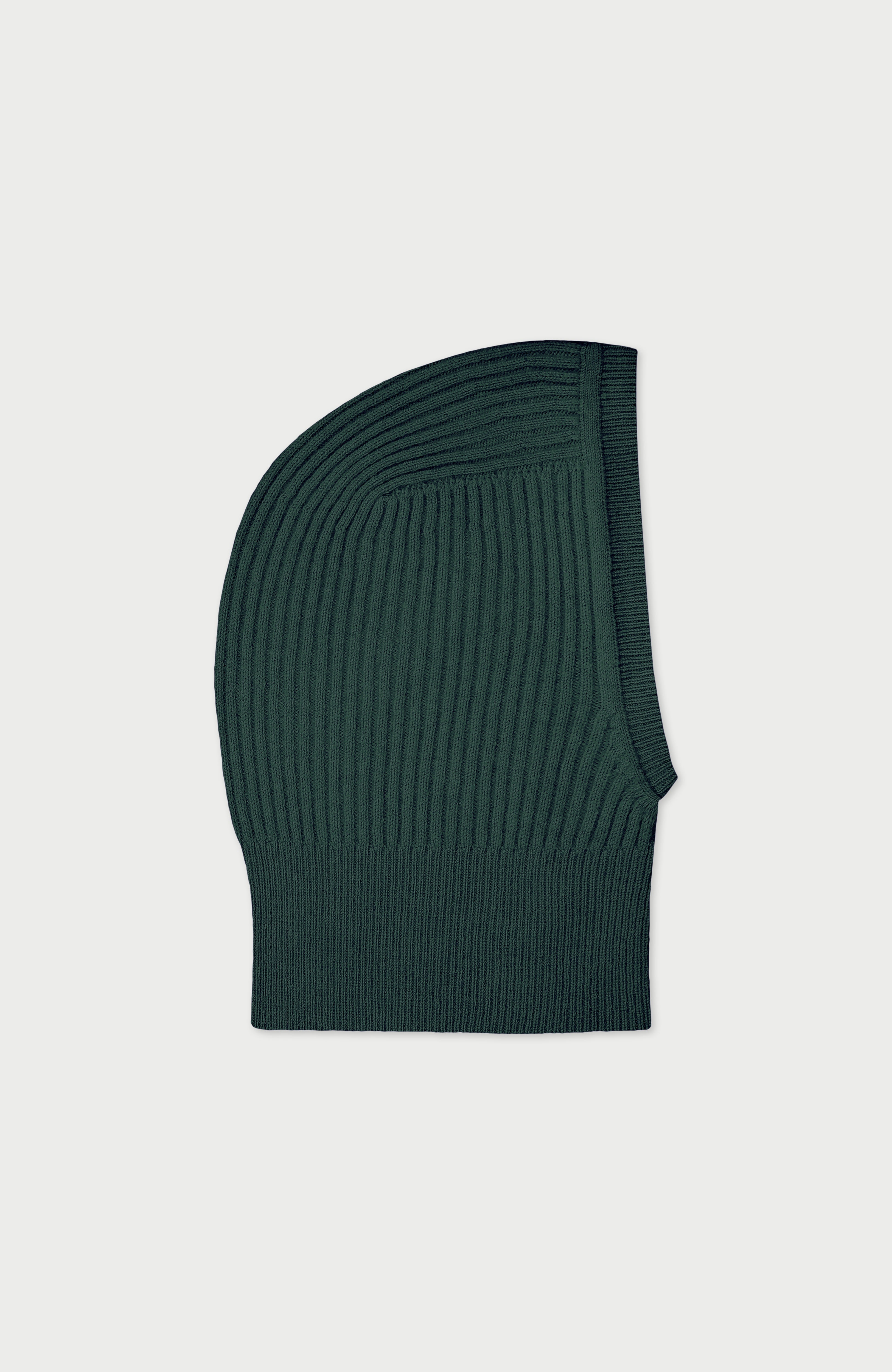Merino Cashmere Ribbed Open Face Balaclava