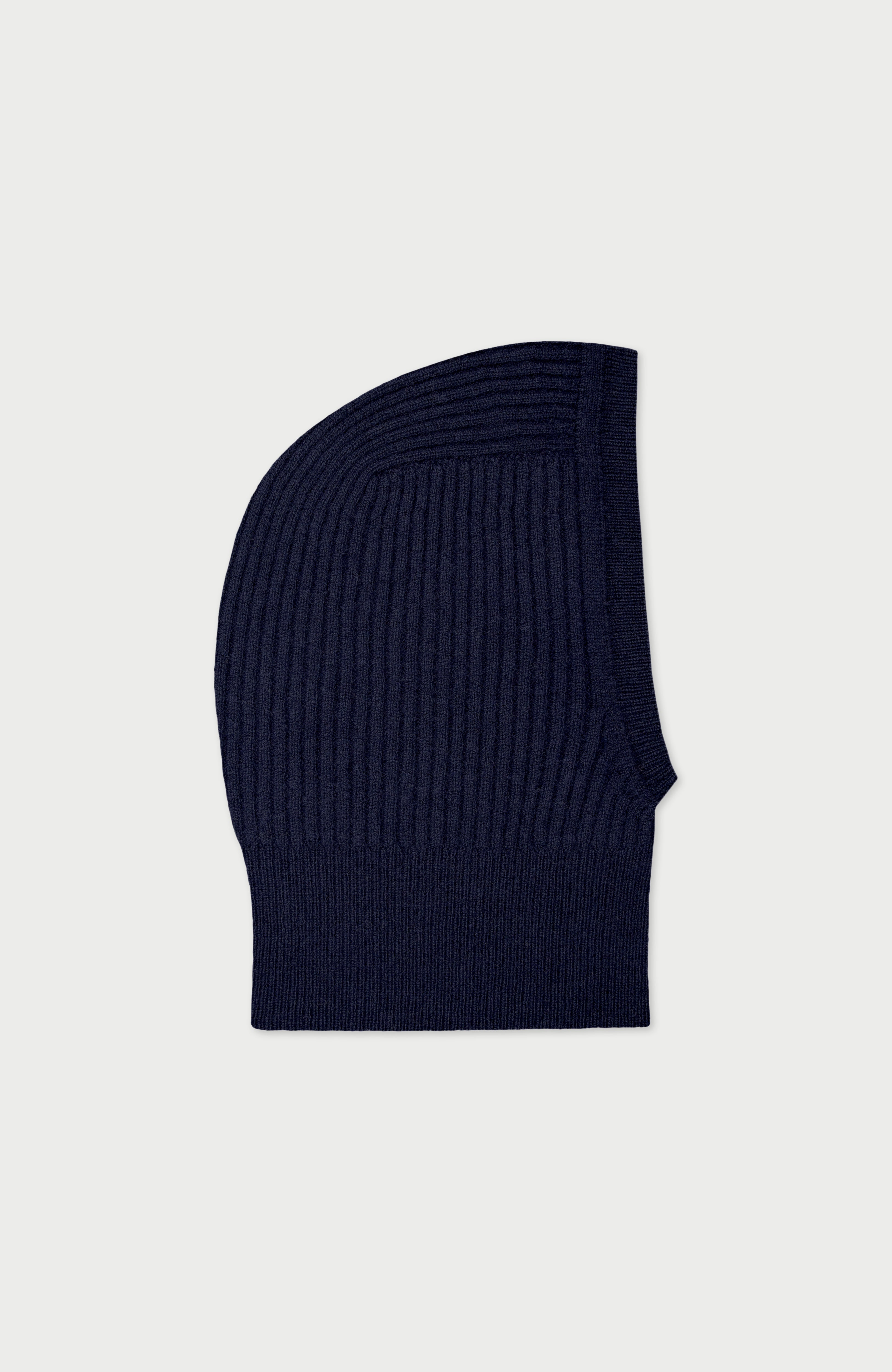 Merino Cashmere Ribbed Open Face Balaclava