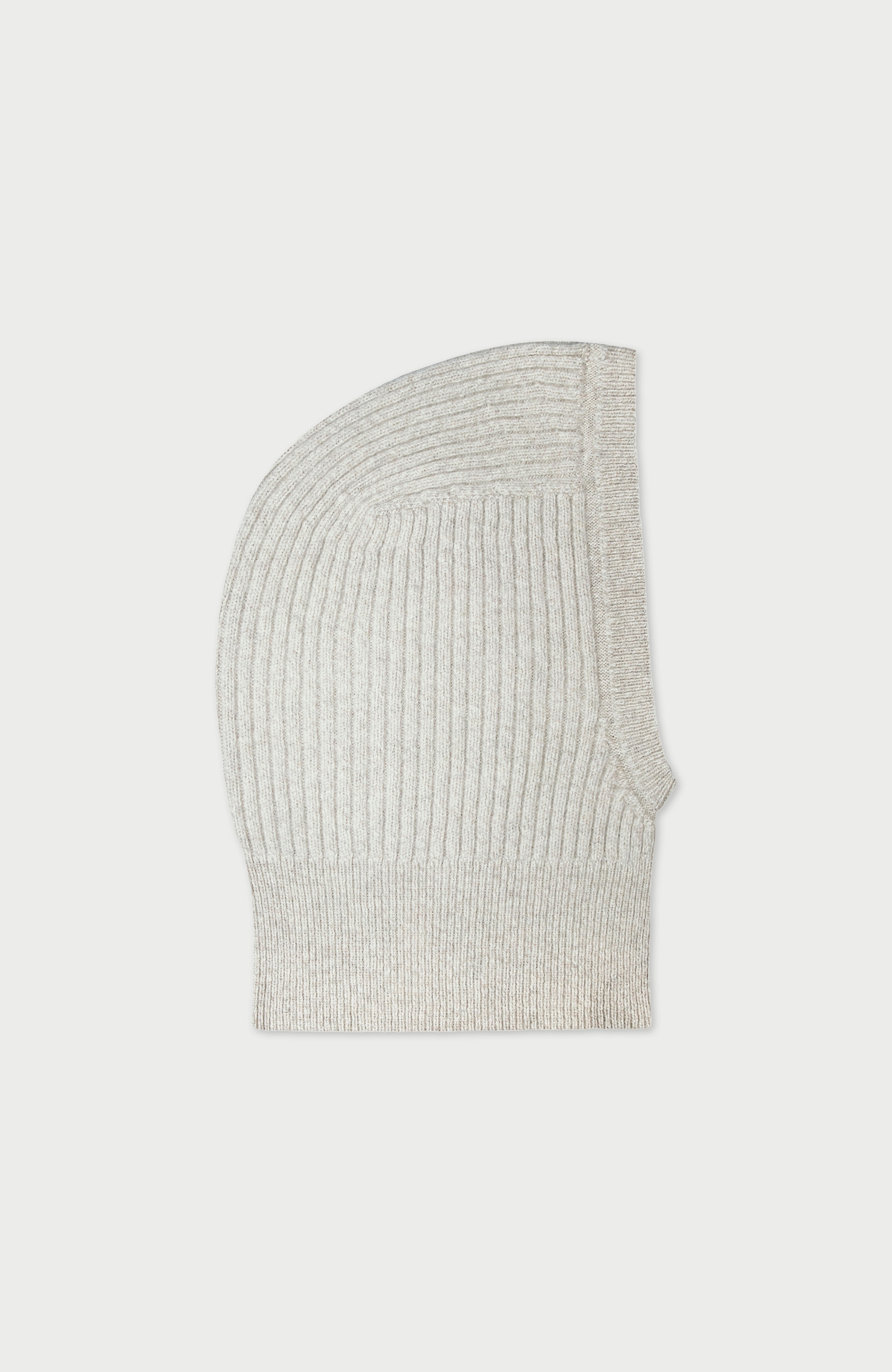 Merino Cashmere Ribbed Open Face Balaclava