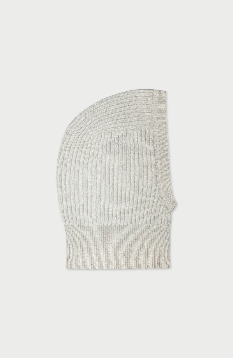 Merino Cashmere Ribbed Open Face Balaclava
