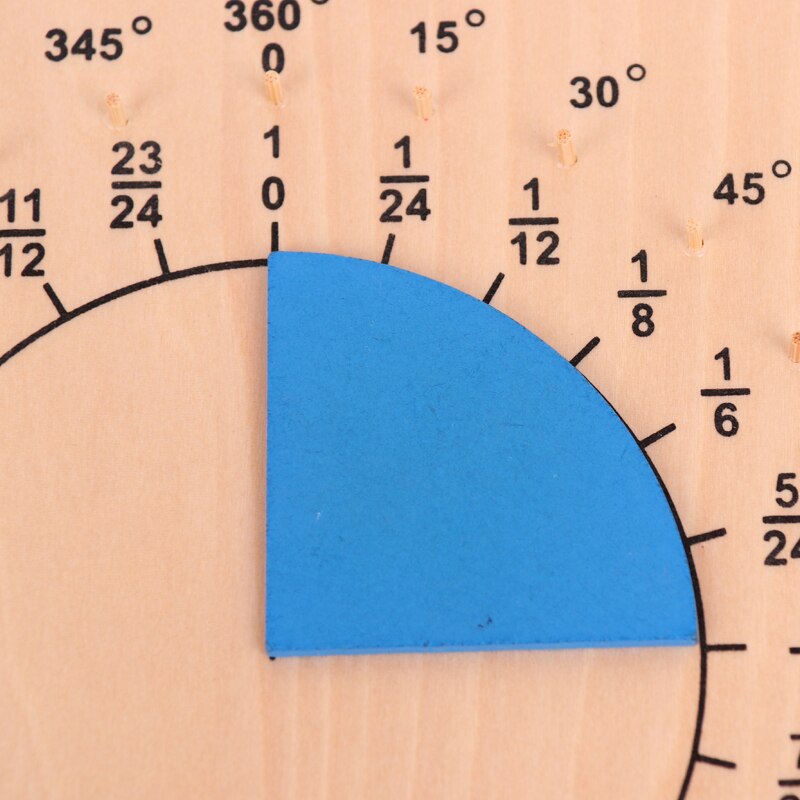Montessori Materials Math Wood Fraction Board
