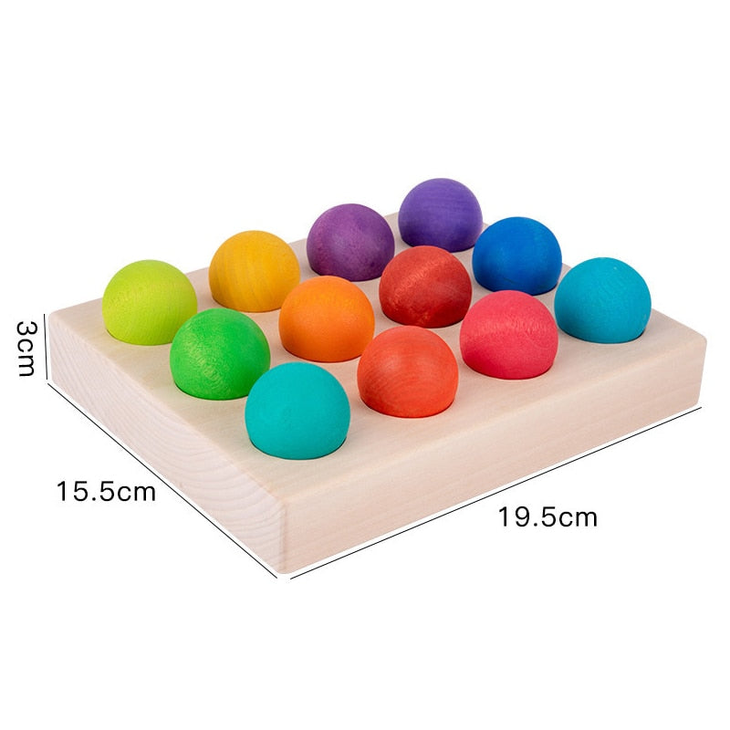 Large Rainbow Puzzles and Stackers with Storage Box