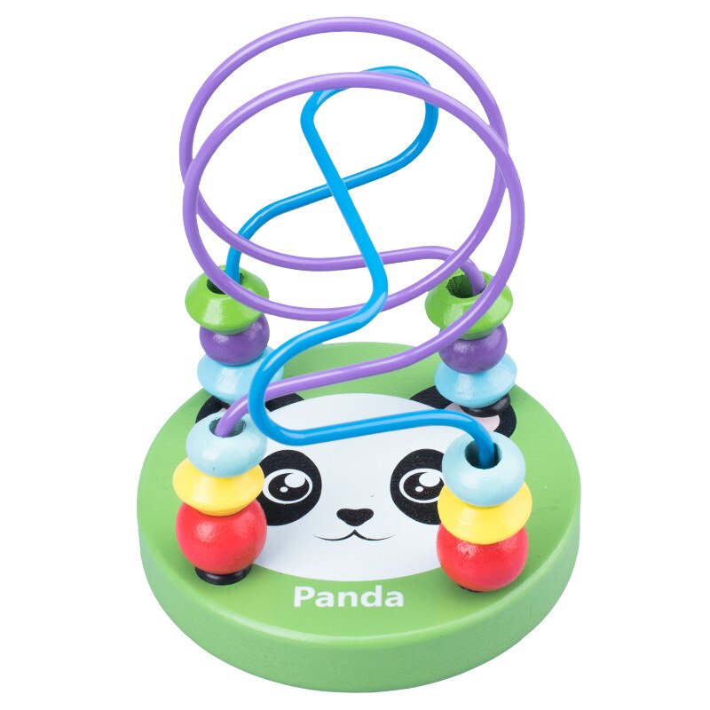 Montessori Wooden Lacing Toy DIY Wooden Beads for Children