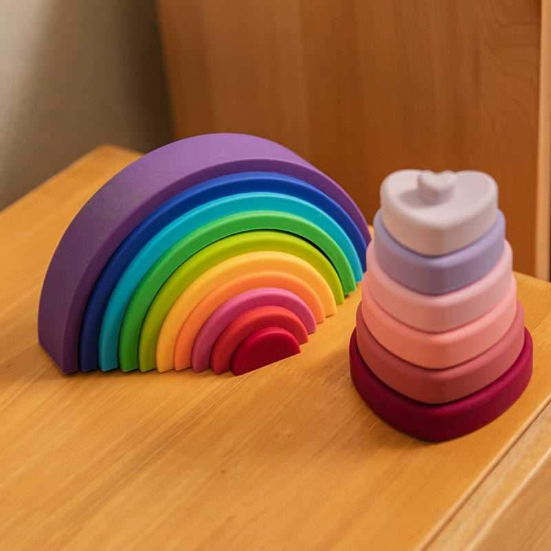 Silicone Building Rainbow Gift Sets