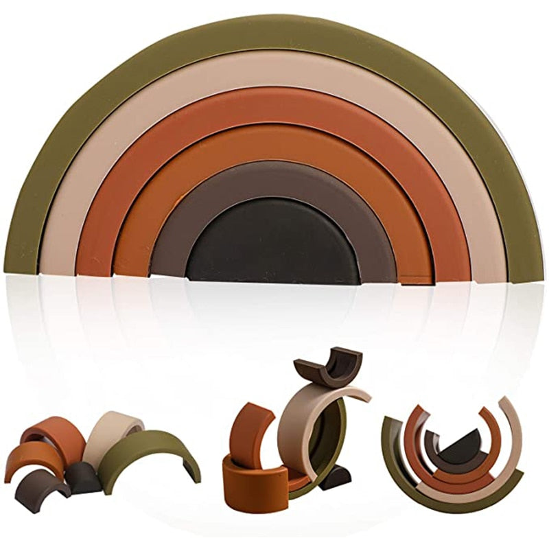 Silicone Building Rainbow Gift Sets