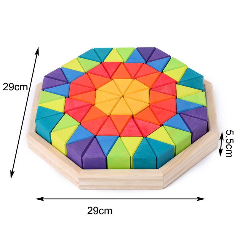 Large Rainbow Puzzles and Stackers with Storage Box