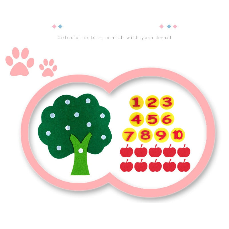 Montessori Learn to Count Toy for Kids +2 Years Old