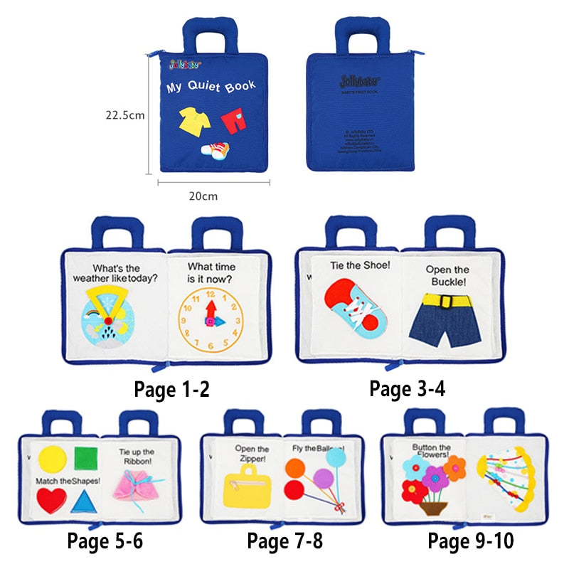 Montessori Cloth Educational Book
