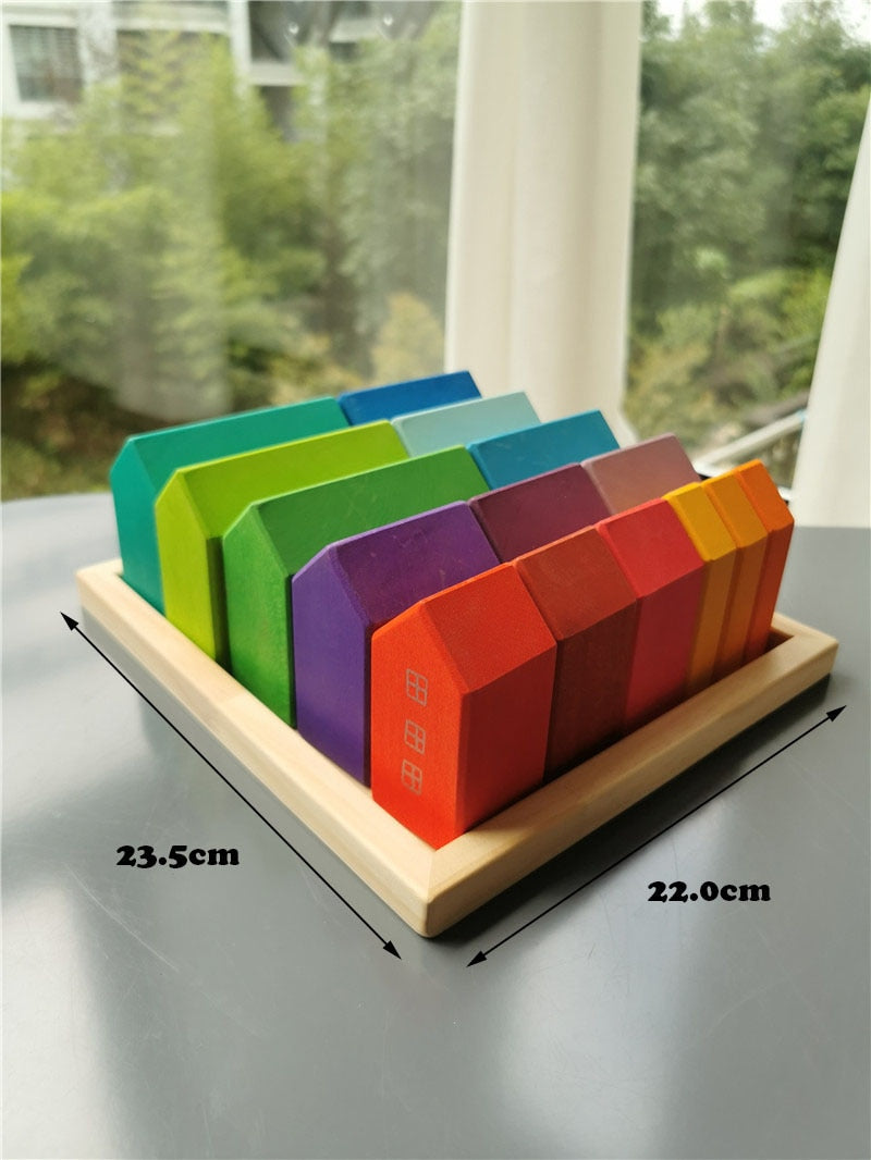 Waldorf Wooden Block Sets, Houses and Blocks