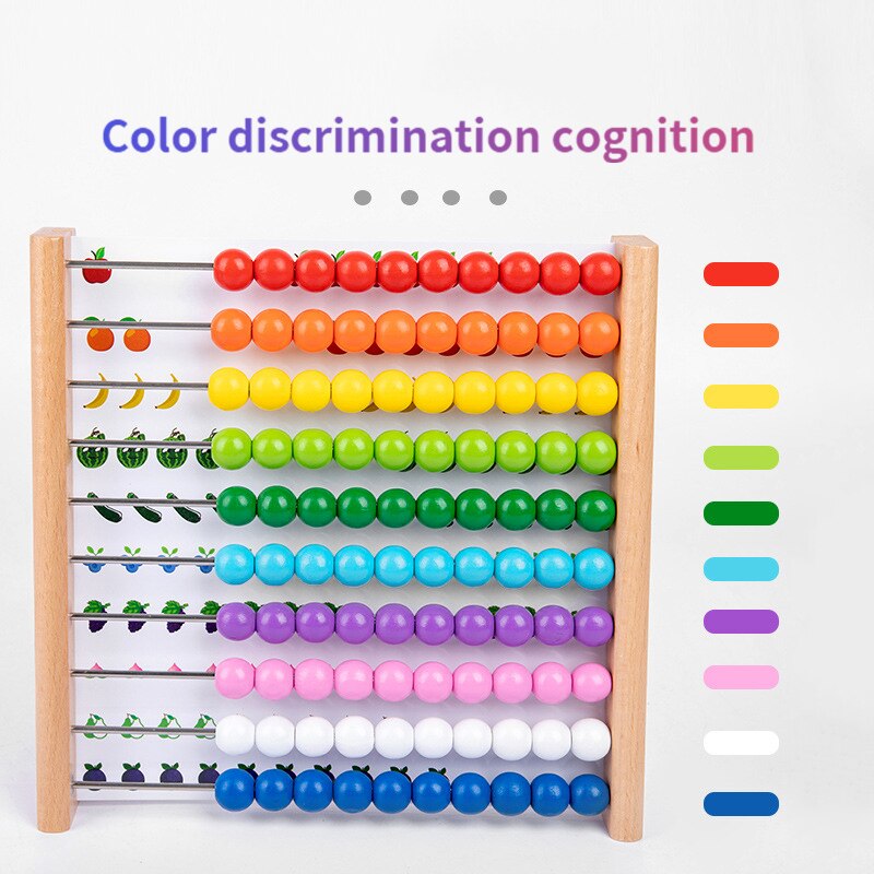 Montessori Children Abacus – Learning Stand Wooden Toy