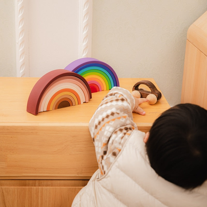 Silicone Building Rainbow Gift Sets