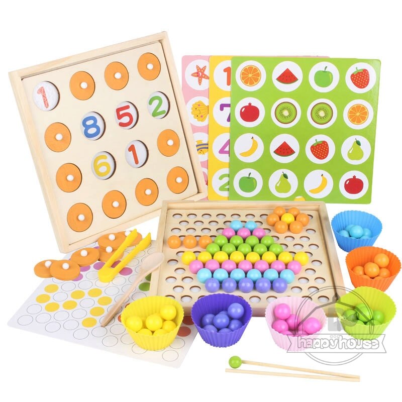 Montessori Educational Wooden Board (Math – Fishing Board Game)