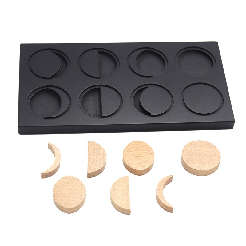 8 Moon Phases Wooden Puzzle