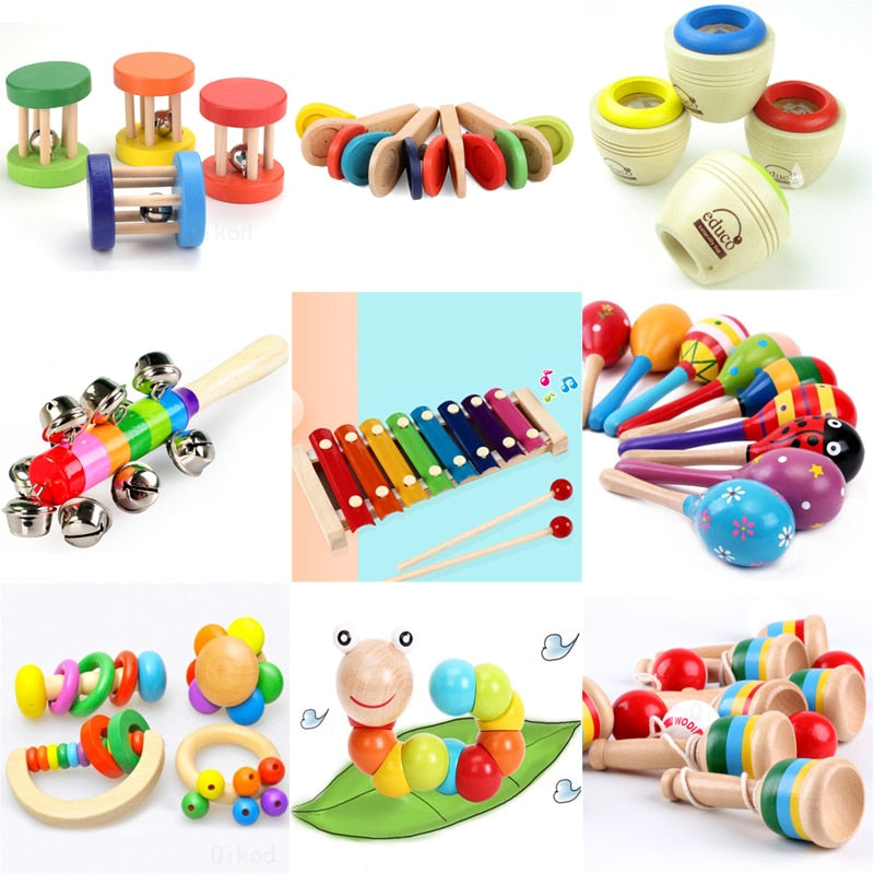 Montessori Sensorial Wooden Toys (Up to 3 Years Old)