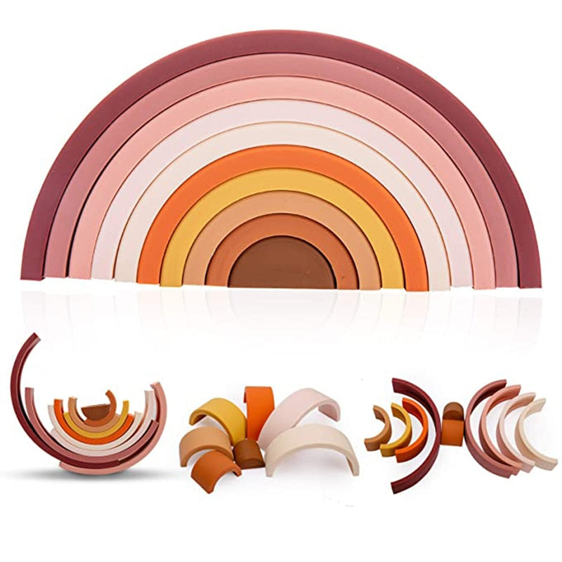 Silicone Building Rainbow Gift Sets
