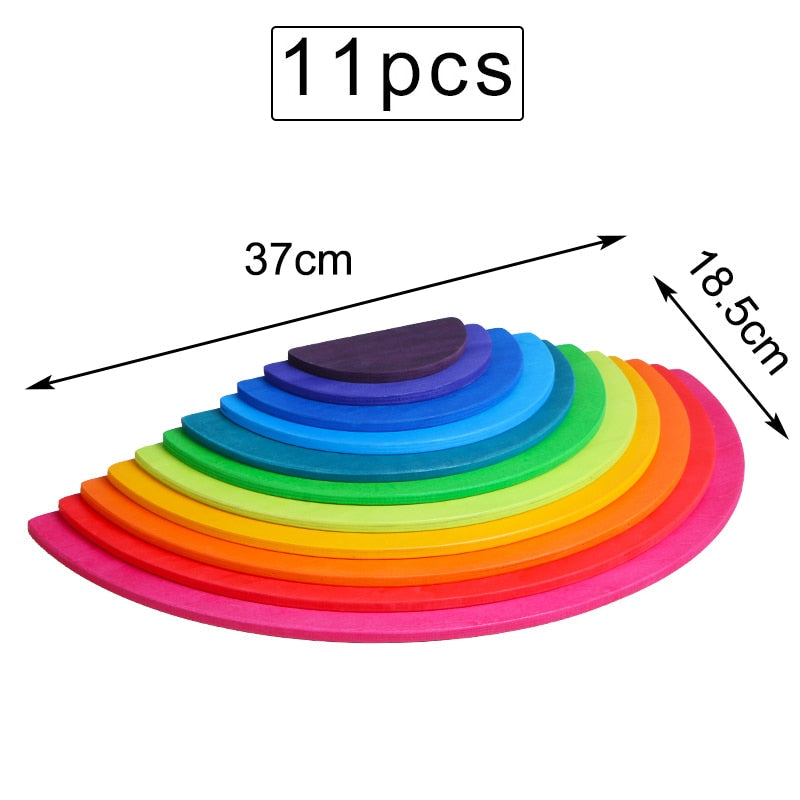 Large Rainbow Puzzles and Stackers with Storage Box