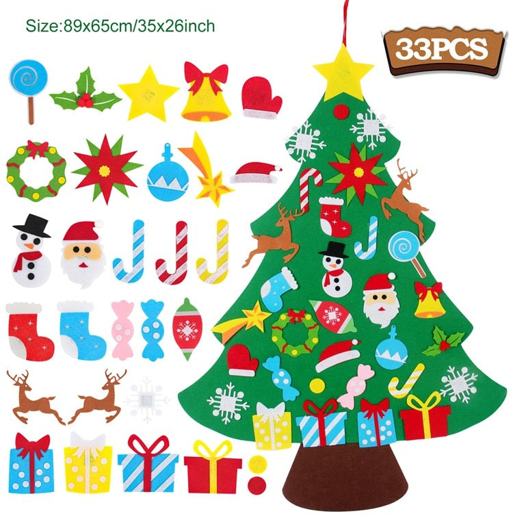 Montessori Felt Christmas Tree