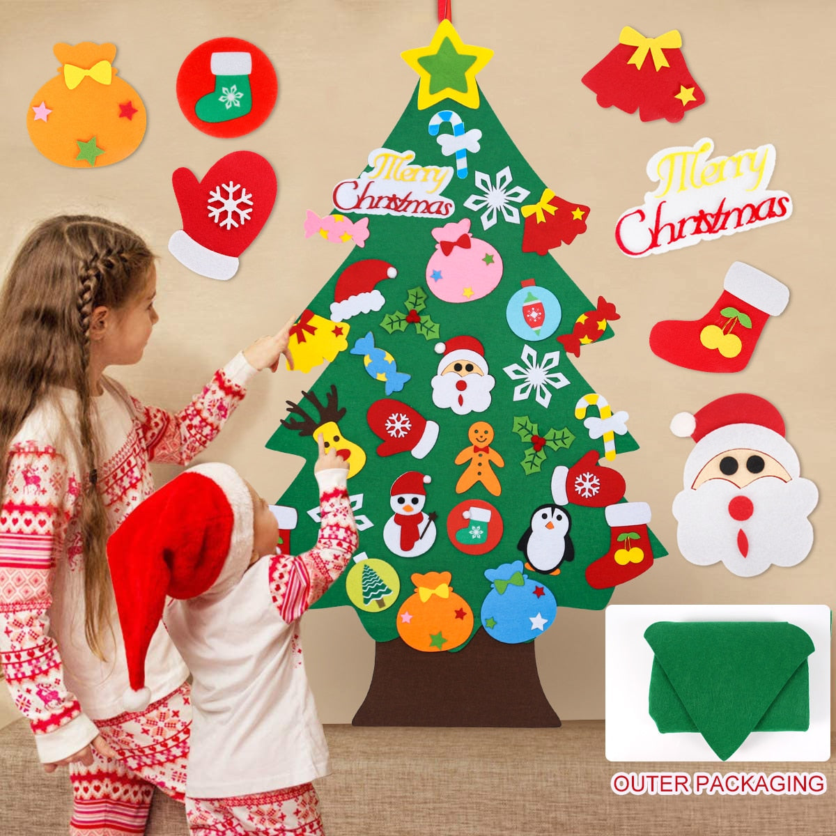 Montessori Felt Christmas Tree