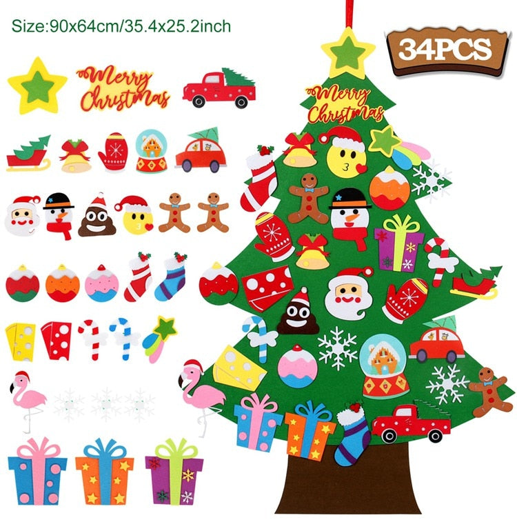 Montessori Felt Christmas Tree
