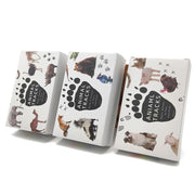 Montessori Memory Game: Flash Cards Animal Footprints