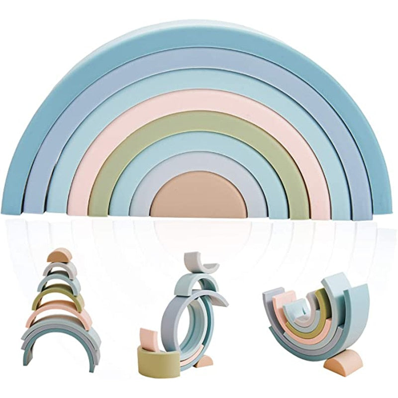 Silicone Building Rainbow Gift Sets