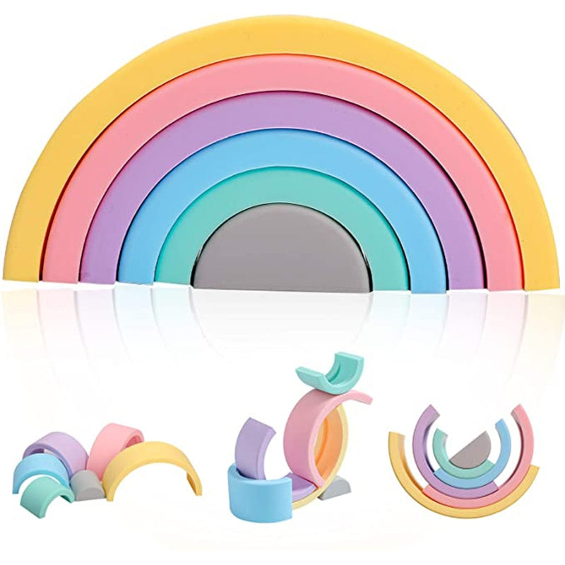 Silicone Building Rainbow Gift Sets