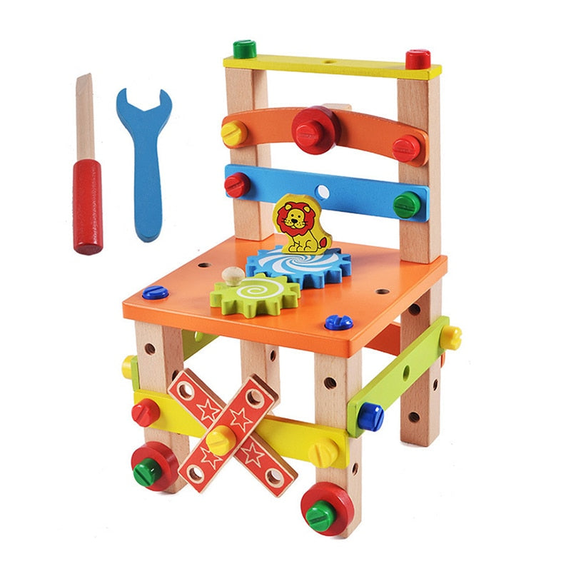 Montessori Wooden Toolbox Pretend Play Set
