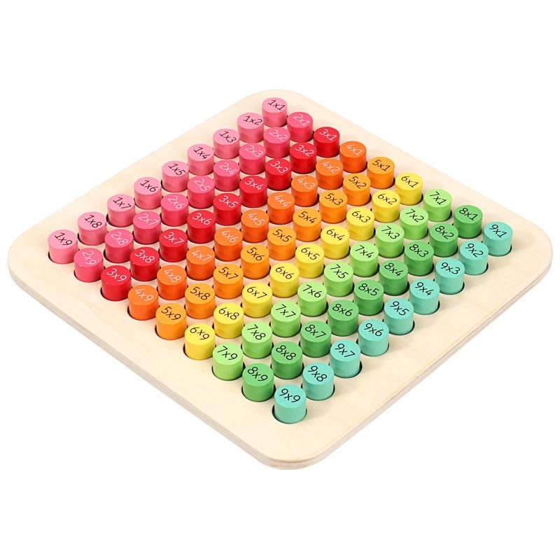 Montessori Mathematics 9x9 Multiplication Wood Table Toy