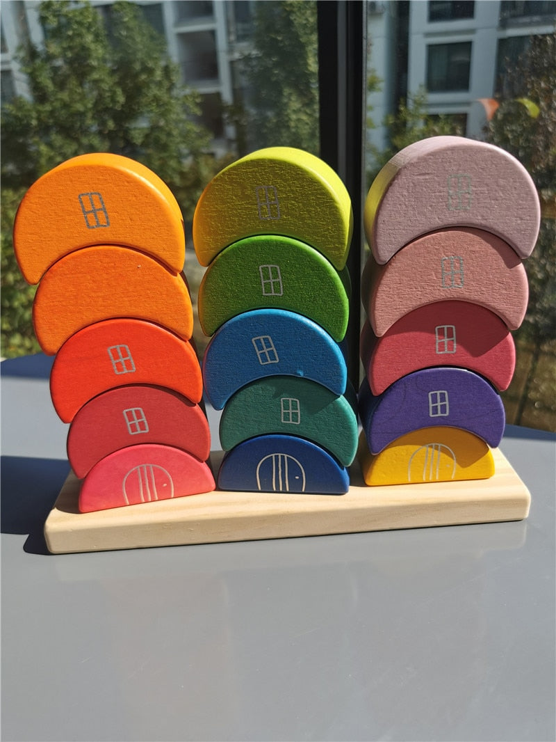 Waldorf Wooden Block Sets, Houses and Blocks