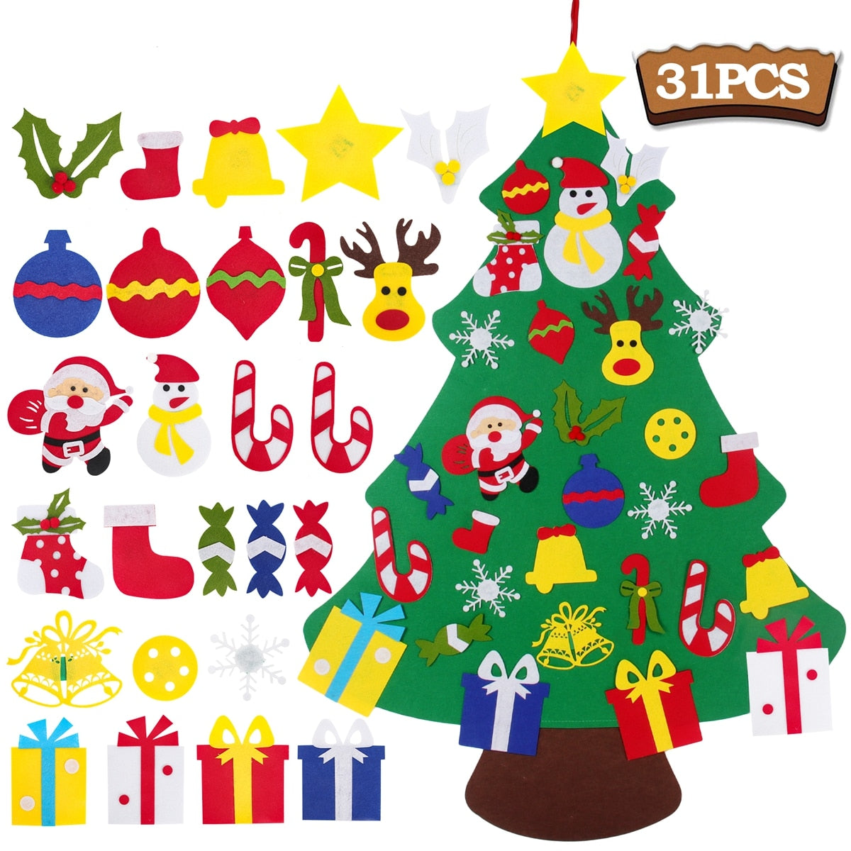 Montessori Felt Christmas Tree