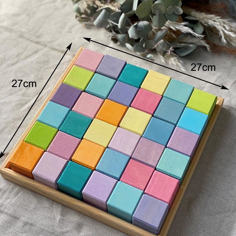 Large Rainbow Puzzles and Stackers with Storage Box