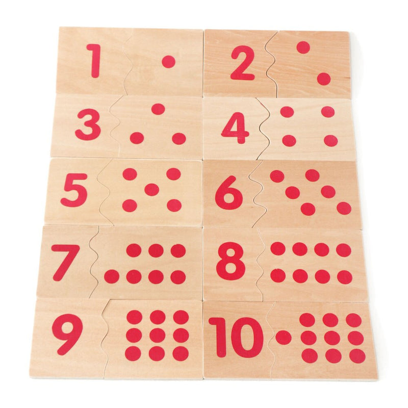 Montessori Number Matching Wood Board