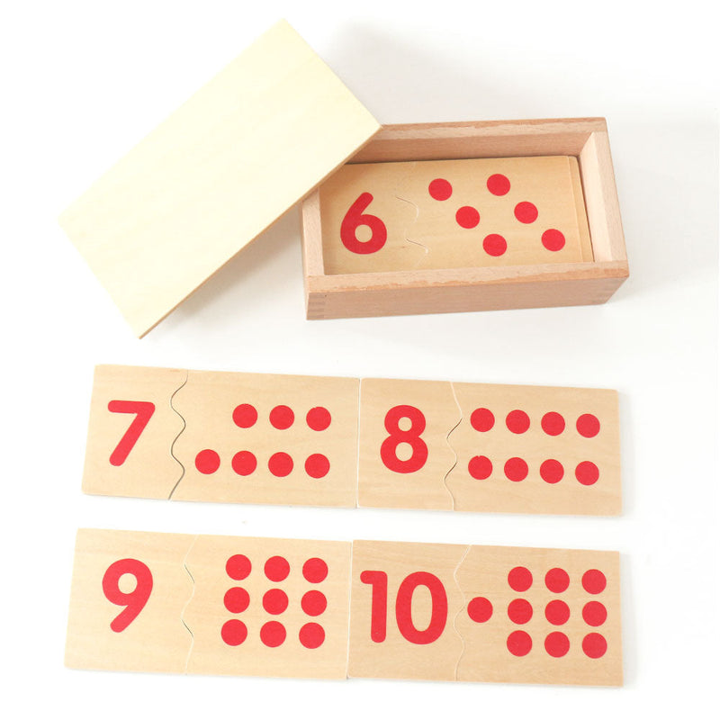 Montessori Number Matching Wood Board