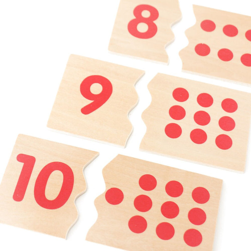 Montessori Number Matching Wood Board