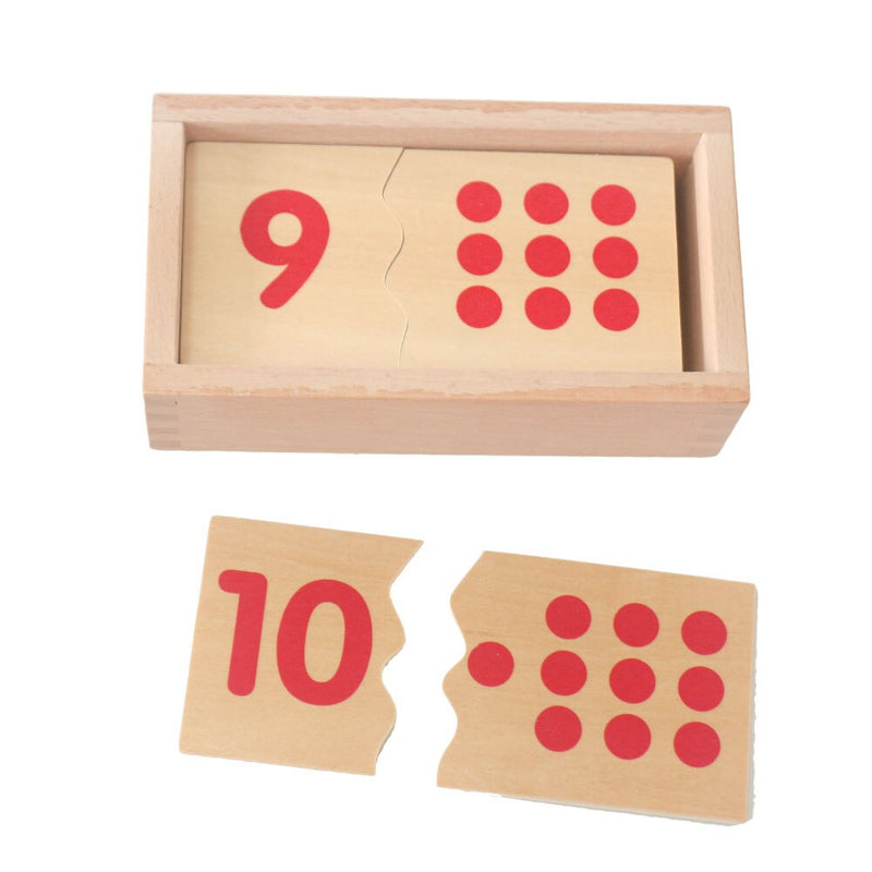 Montessori Number Matching Wood Board