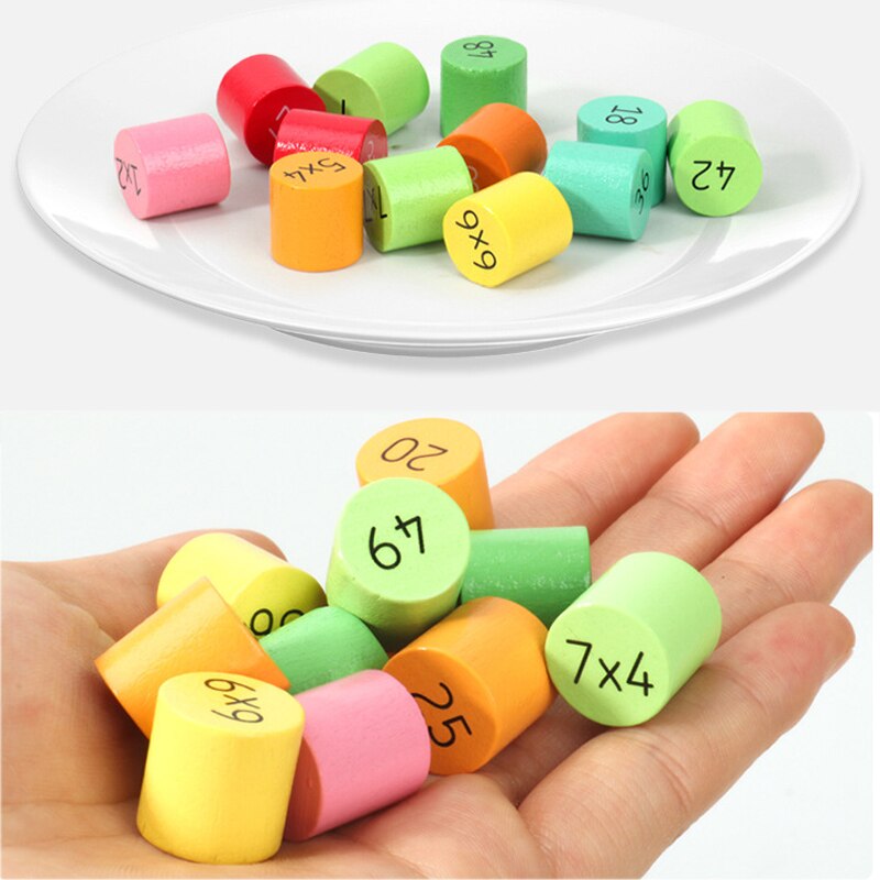 Montessori Mathematics 9x9 Multiplication Wood Table Toy
