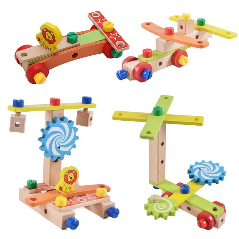 Montessori Wooden Toolbox Pretend Play Set