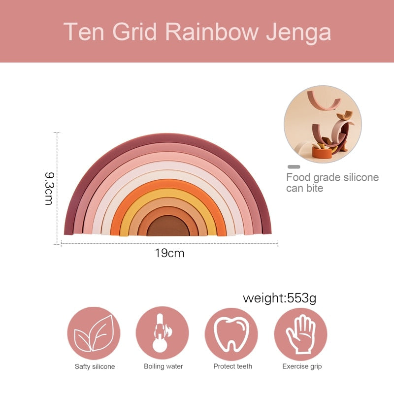 Silicone Building Rainbow Gift Sets
