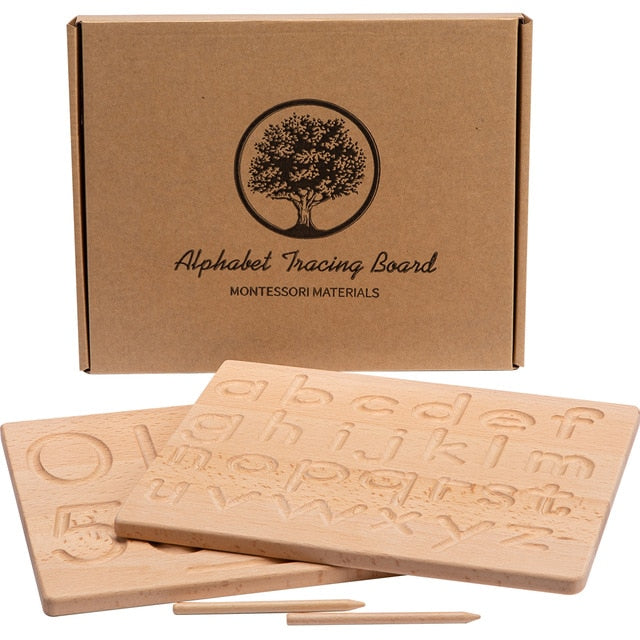 Montessori Letters and Numbers Tracing Boards