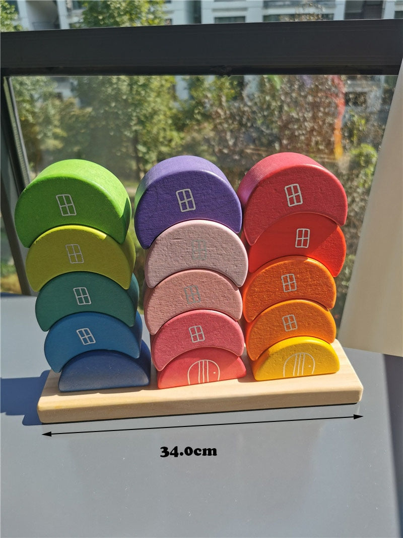 Waldorf Wooden Block Sets, Houses and Blocks